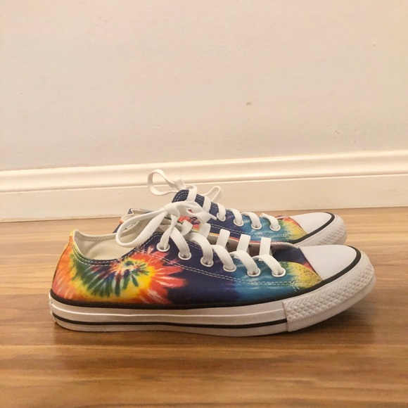Converse All Stars Colorful Tie Dye low sneakers unisex size W 8 or M 6 - Picture 10 of 11
